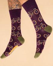 Load image into Gallery viewer, Powder Commuting Gentlemen socks Damson