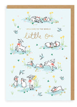 Load image into Gallery viewer, Cath Kidston ~ Welcome to the world little one Greetings Card