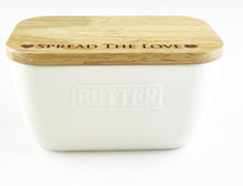 Load image into Gallery viewer, Spread The Love Butter Dish - White