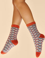 Load image into Gallery viewer, Fair Isle Cosy Slipper Socks~ Powder