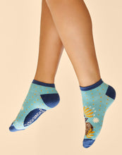 Load image into Gallery viewer, Hedgehog Hunting in Leaves ~ Trainer Sock ~Powder (ICE)