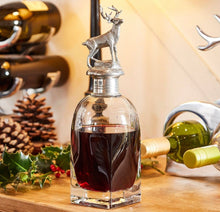 Load image into Gallery viewer, Tall Pewter Stag Decanter