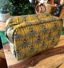 Load image into Gallery viewer, Golden Bee Cosmetic Bag