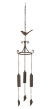 Load image into Gallery viewer, Bird rust effect Wind Chime