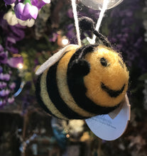 Load image into Gallery viewer, Bee Happy Felt Hanging Decoration