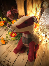 Load image into Gallery viewer, Patchwork Badger Door Stop
