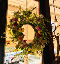 Load image into Gallery viewer, Whimsical Meadow Faux Flowers Wreath
