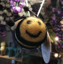 Load image into Gallery viewer, Bee Happy Felt Hanging Decoration