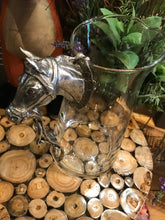 Load image into Gallery viewer, Large Pewter Horse Glass Jug
