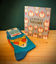 Load image into Gallery viewer, Men's Shady Jaguar Socks - Teal - Powder
