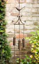 Load image into Gallery viewer, Bird rust effect Wind Chime