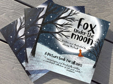 Load image into Gallery viewer, Fox Under the Moon Illustration book.