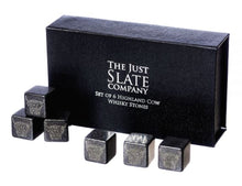 Load image into Gallery viewer, Set of 6 Highland Cow Engraved Whisky Stones