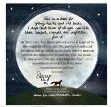 Load image into Gallery viewer, Fox Under the Moon Illustration book.