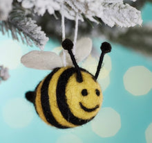 Load image into Gallery viewer, Bee Happy Felt Hanging Decoration