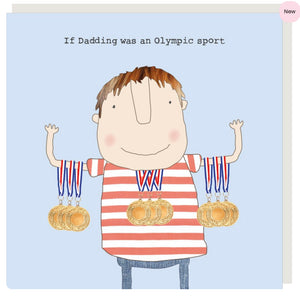 If Dadding Was An Olympic Sport - Greeting Cards -  Rosie Made A Thing- Greeting Cards -  Rosie Made A Thing