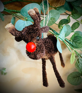 Bristle Rudolph Hanging Decoration