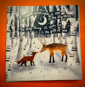 The Gift Of Love ~ Fox Under The Moon - Greeting Cards