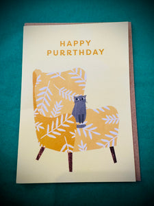 OHH DEER ~  Purrthday Birthday Greetings Card