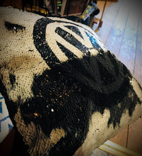 Load image into Gallery viewer, Black Sequin VW Cushion
