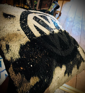 Black Sequin VW Cushion