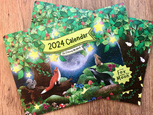 Fox Under the Moon 2024 Calendar