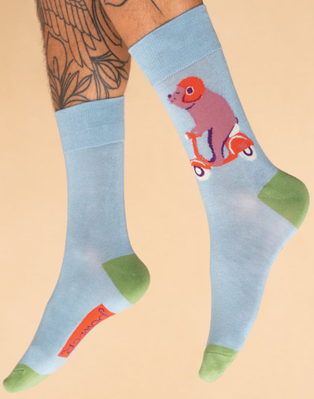 Men’s Speedy Bear Socks- Ice - Gentlemen Powder socks