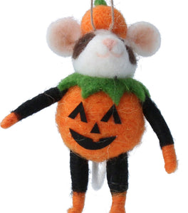 Wool pumpkin mouse