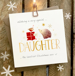 Special Daughter - Ginger Betty - Christmas Greetings Card