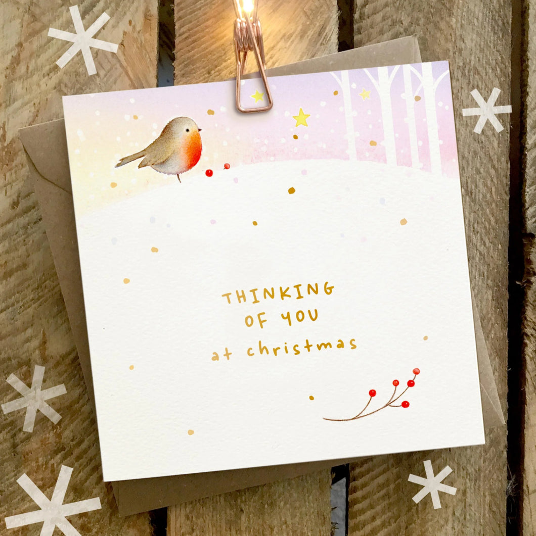Thinking Of You At Christmas - Ginger Betty - Christmas Greetings Card