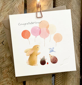 Congratulations - Ginger Betty - Greetings Card