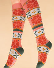 Load image into Gallery viewer, Fair aisle Knee sock~Powder
