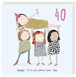 40th Greeting Cards -  Rosie Made A Thing