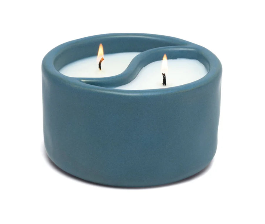 Yin-Yang 11 oz Candle - Blue - Sea Moss + Sage