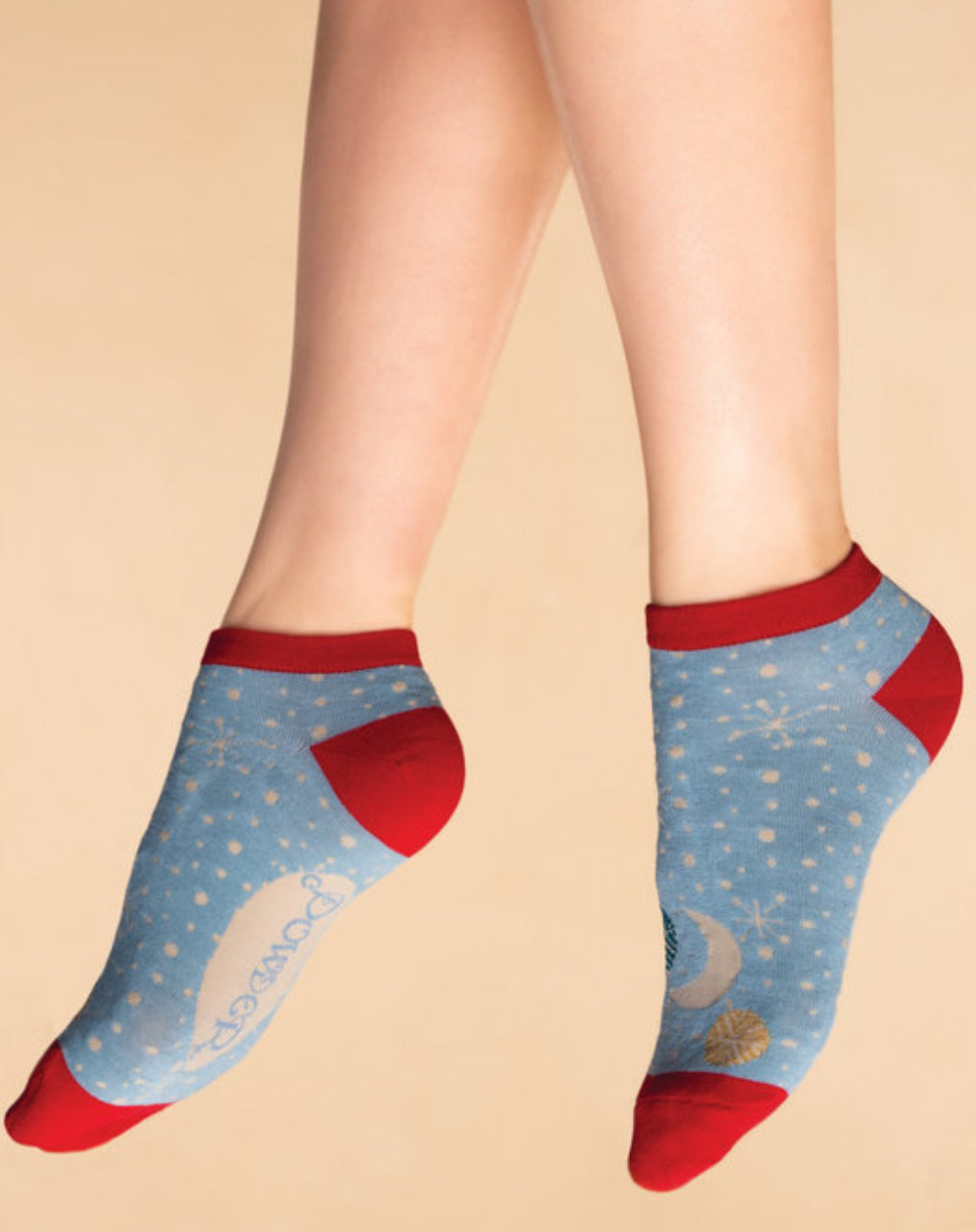 Winter's Night Trainer Socks - Powder Ladies - Socks Blue