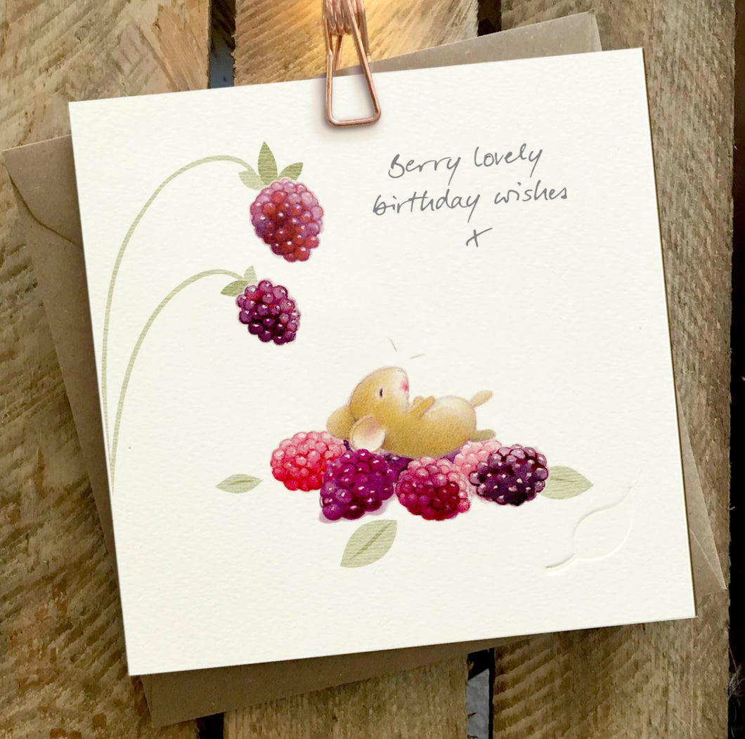 Berry lovely birthday wishes….x ~Ginger Betty Greeting cards