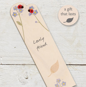 Lovely Friend ~wooden book mark~Ginger Betty