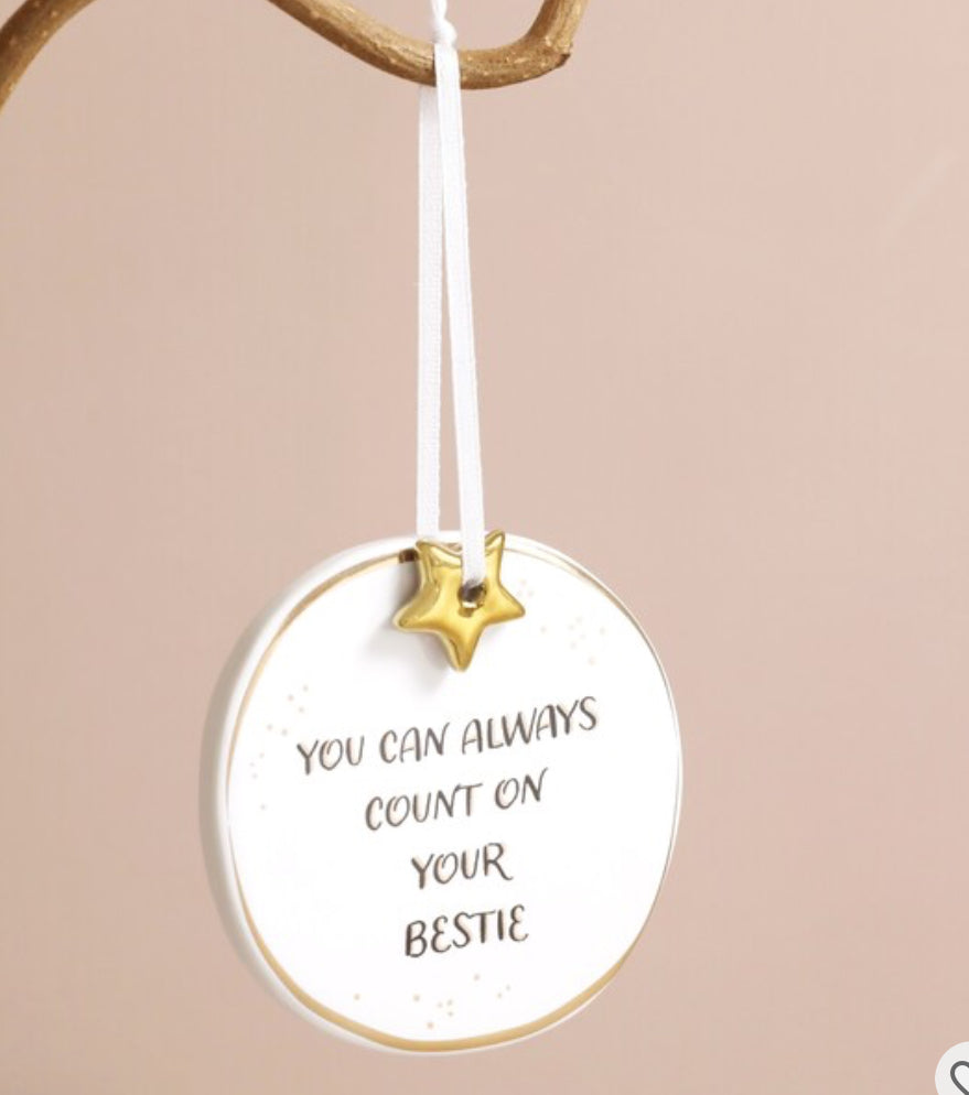 Bestie Ceramic Hanging Decoration