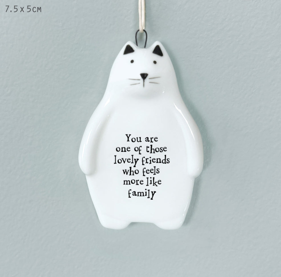 Cat hanger-You are a lovely friend feels like family