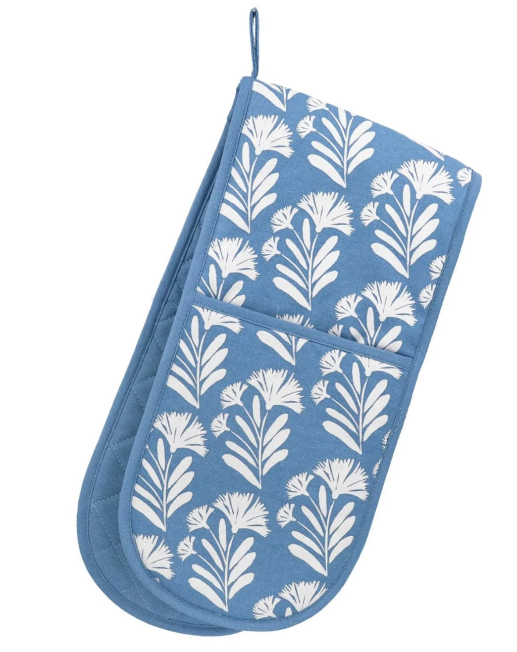 Country Flowers Cotten Double Oven Glove - Gisela Graham