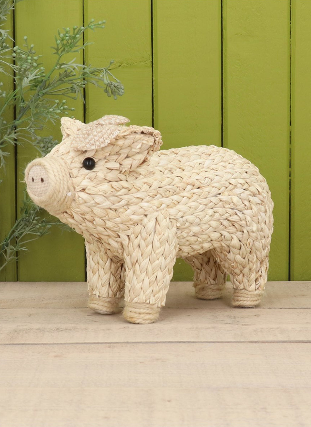 Corn Husk Pig Ornament