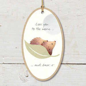 Large Love you To The Moon and Back x - Ginger Betty - Hanging Keepsake