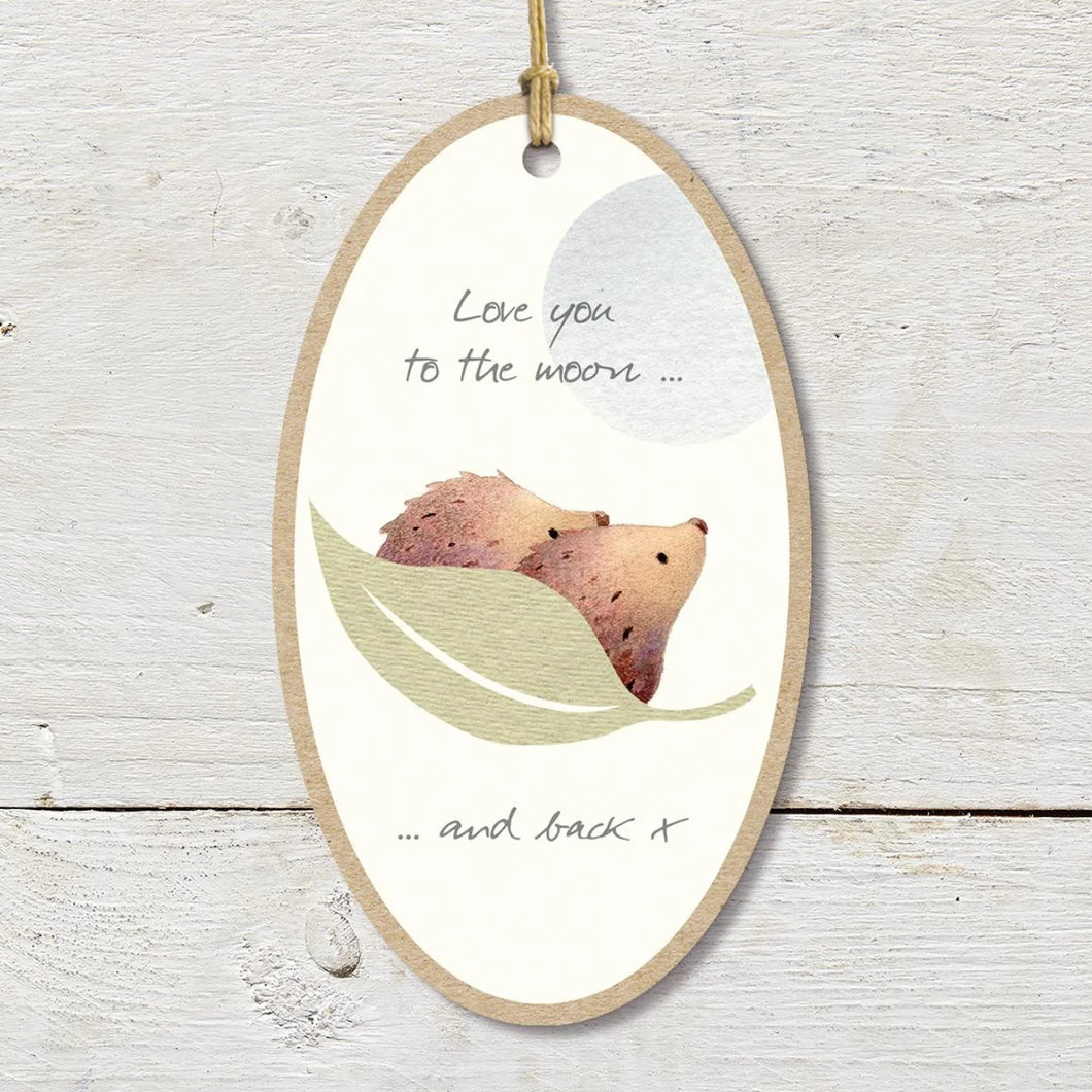 Large Love you To The Moon and Back x - Ginger Betty - Hanging Keepsake