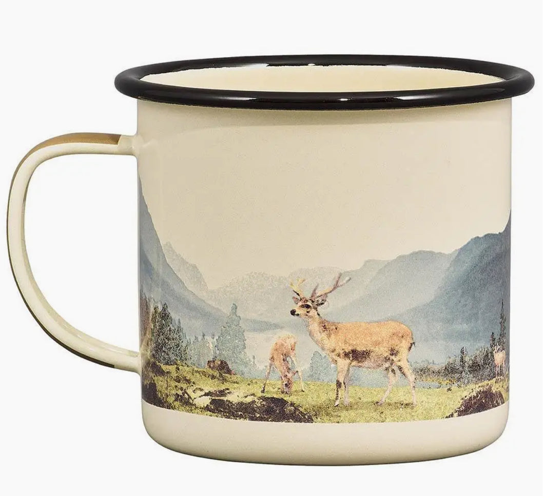 Enamel Stag Mug 17 Fl oz