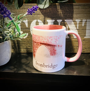 Pink Blossom Ironbridge  Pink Mug