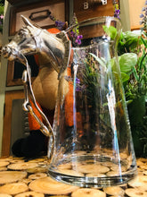 Load image into Gallery viewer, Large Pewter Horse Glass Jug
