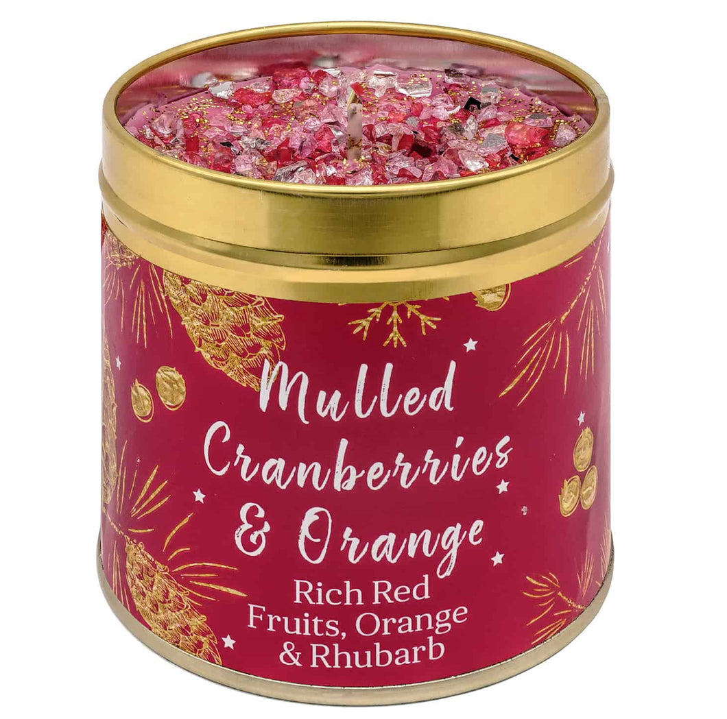 Christmas Elegance Collection –  Mulled Cranberries & Orange Candle