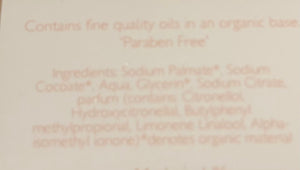 Copper Fox Lime, Basil & Mandarin 98% Organic Soap