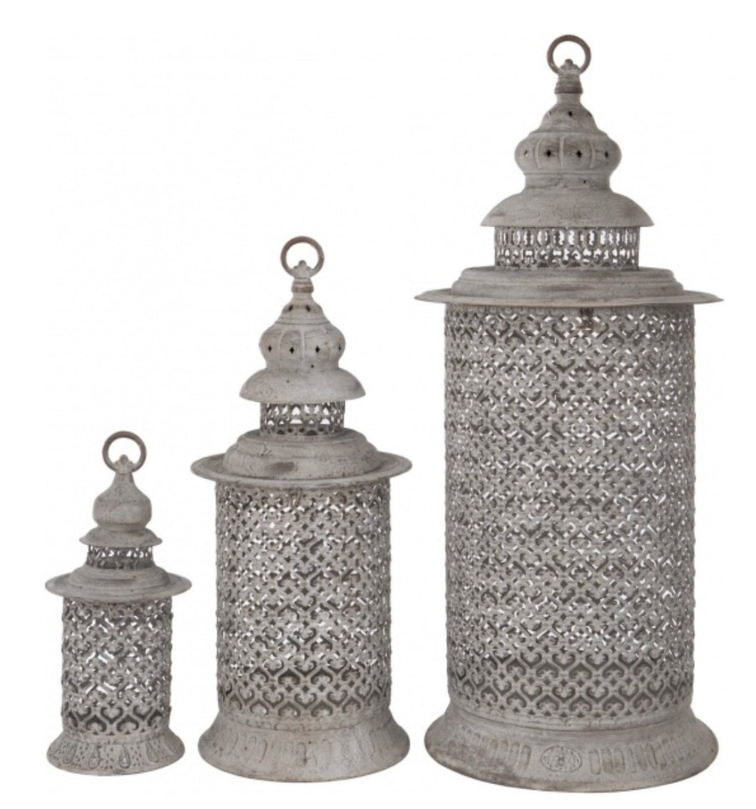 Set of Three Ornate Lanterns