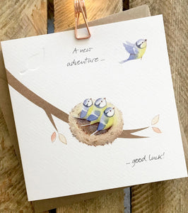 A new adventure …good luck ! x ~Ginger Betty Greeting card